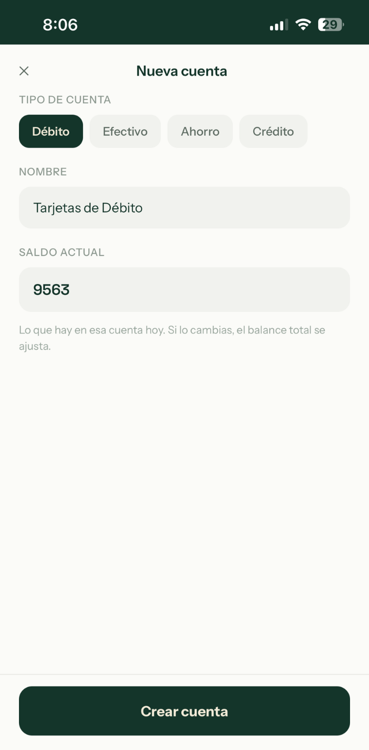 Cuentas en Alkimia