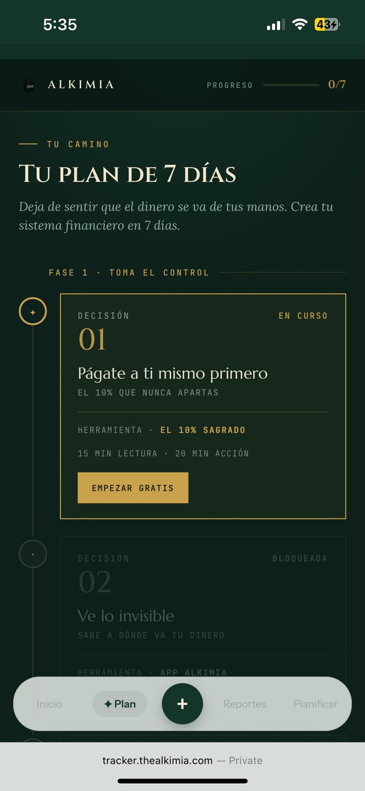 Tu plan de 7 días